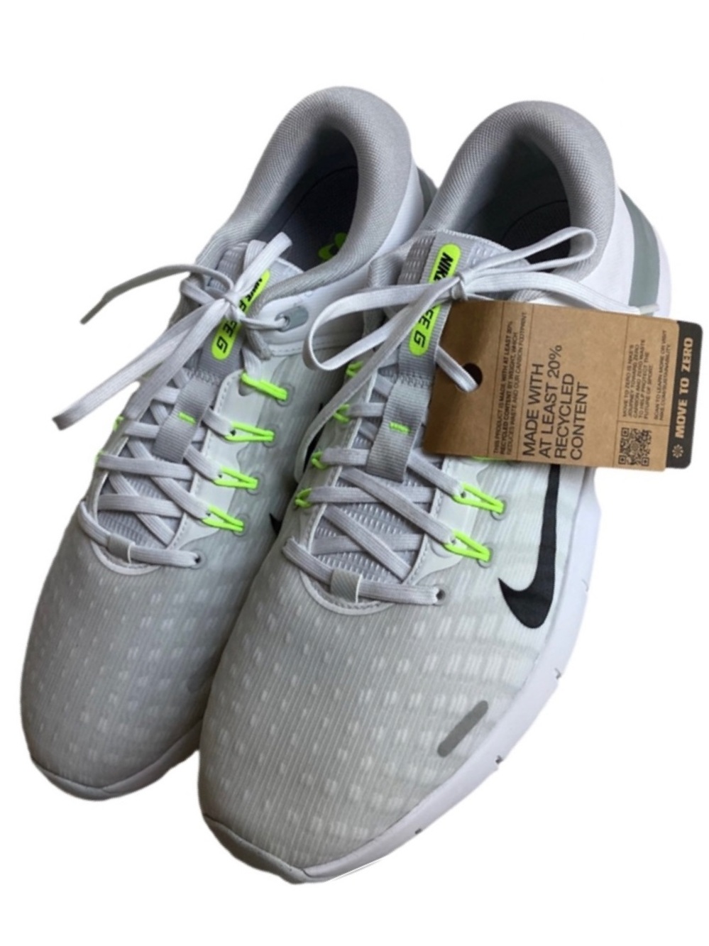 Nike Free Golf White NWT See Flaw Pure Platinum Waterproof Men’s US 12